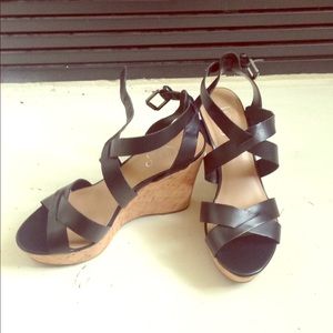 Franco Sarto cork wedges